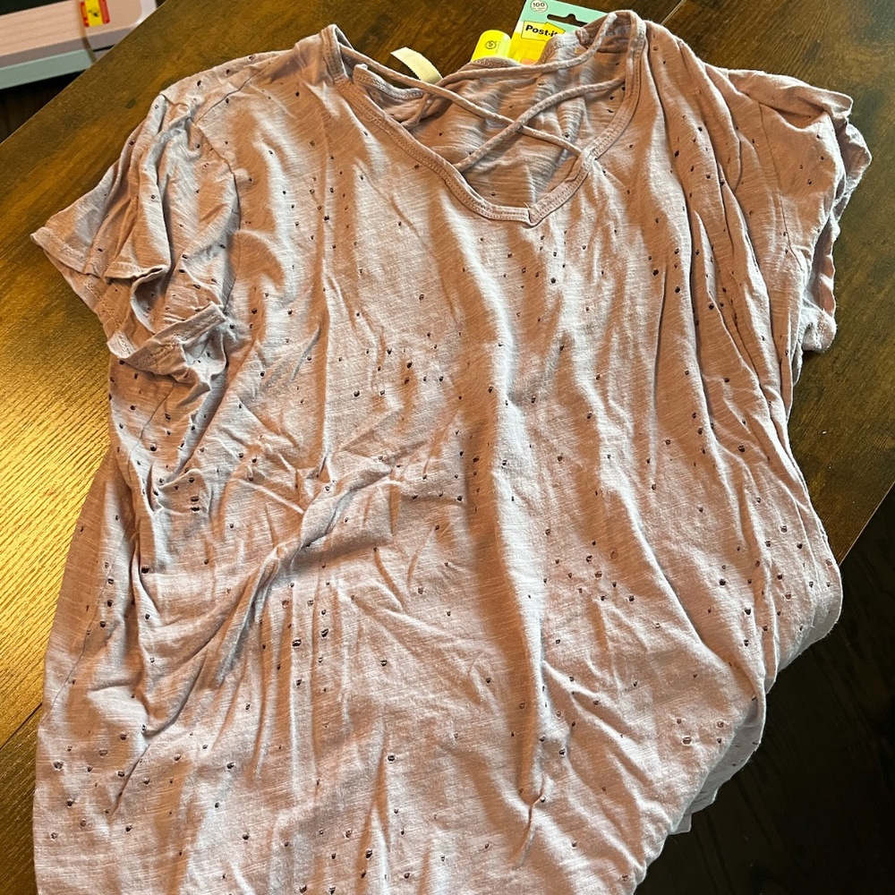 Purple V-Neck T-Shirt